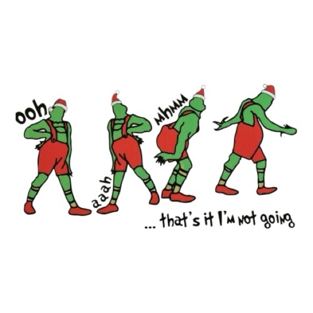 Grinch Not Going Cup Decal